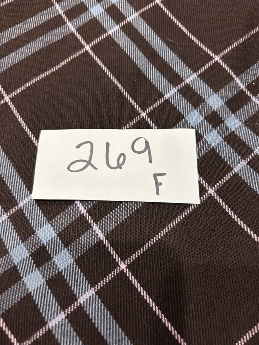 Plaid A-Line Skirt Professional Brown Blue Sz Small Knee Length Preppy Academia - Picture 8 of 9